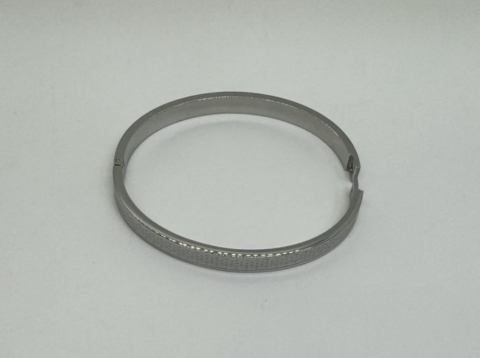 Brazalete en Acero Natural