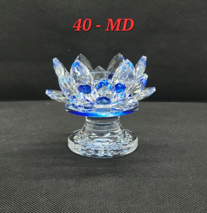 Candelabro Vidrio 40-MD     Azul