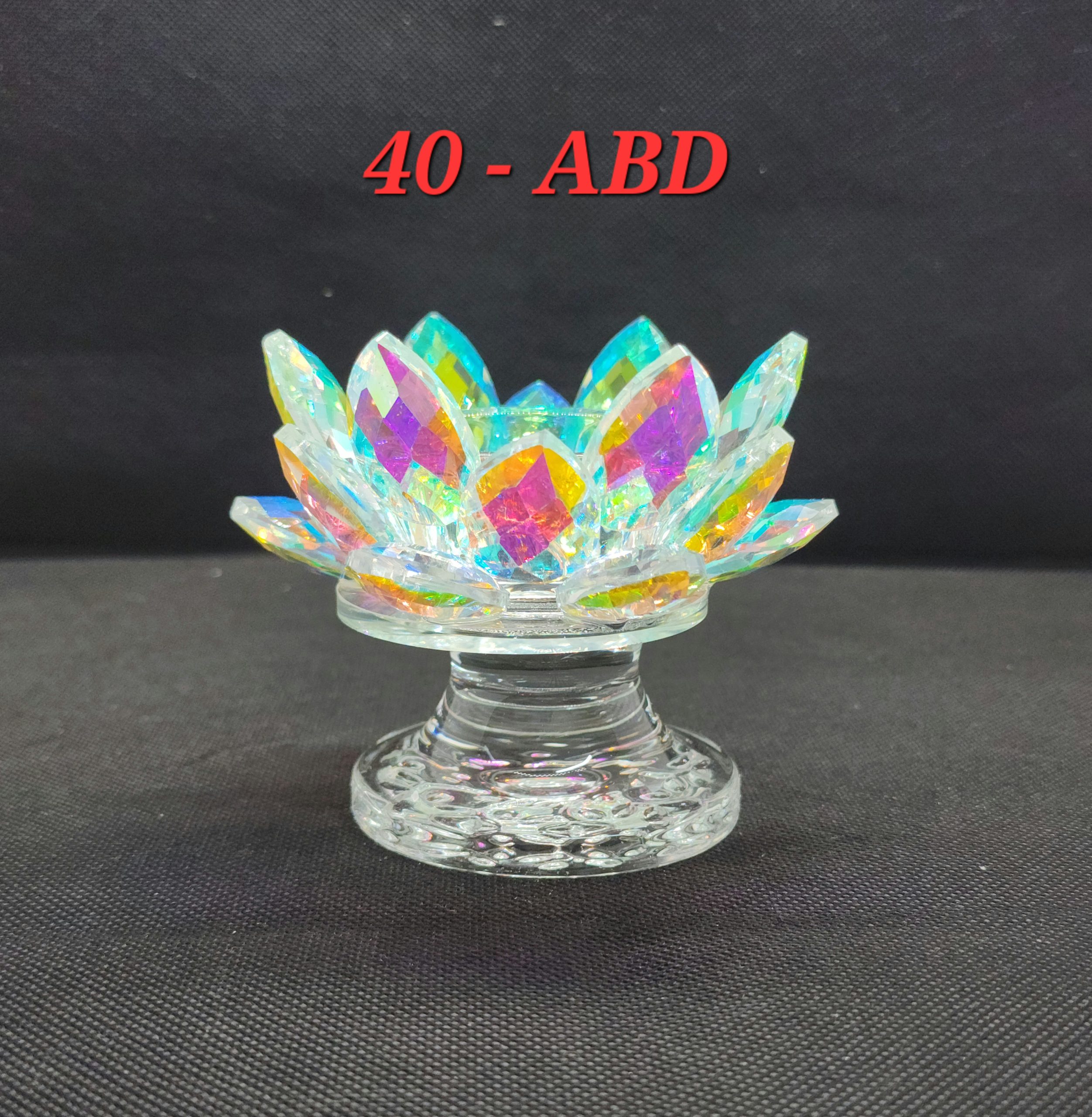 Candelabro Vidrio 40-ABD  Tornasol
