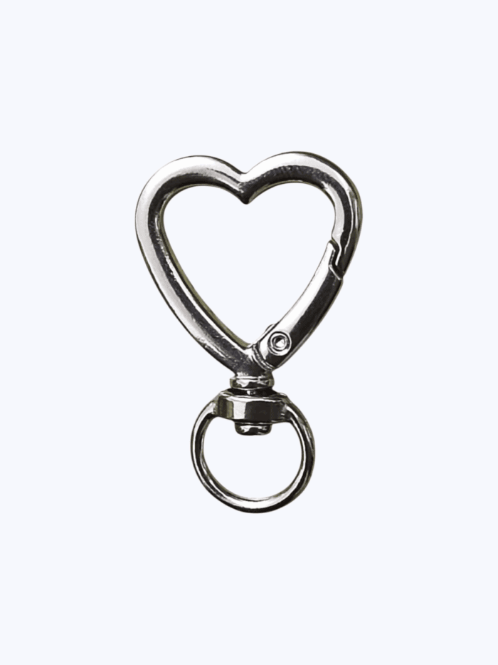 Broche Corazón 4.0cm - Niquelado