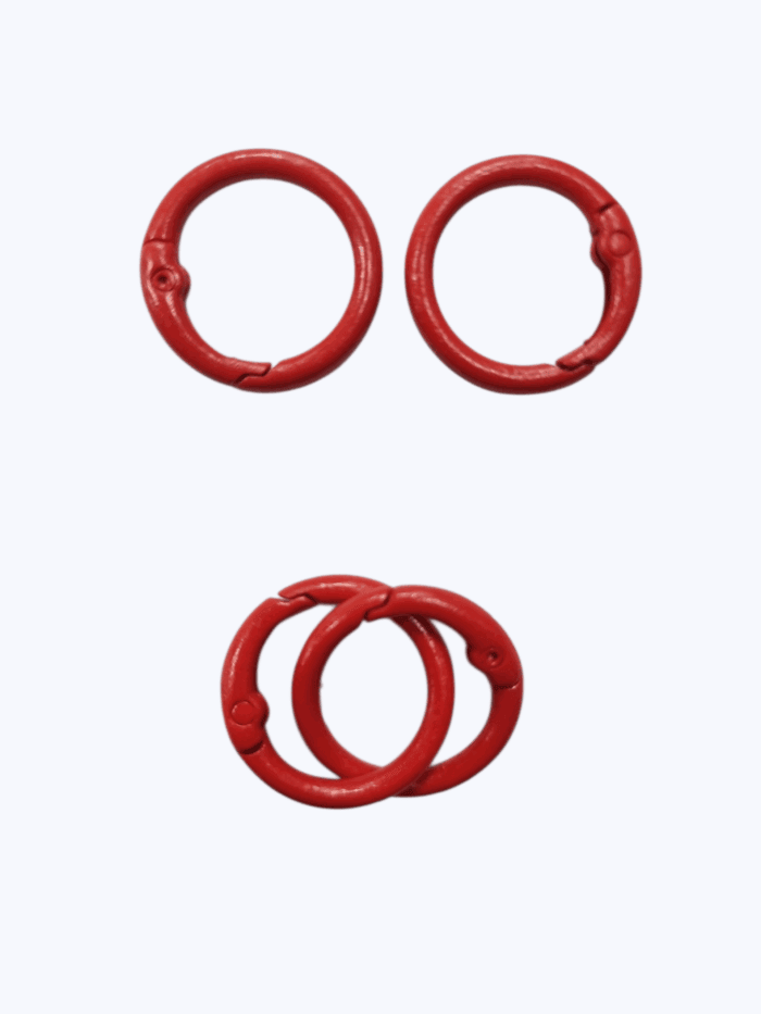 Broche Redondo 25mm - Rojo