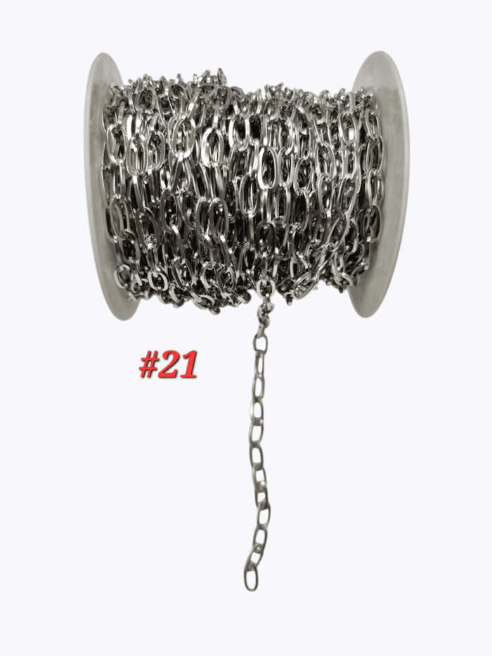 Cadena en Acero Natural #21