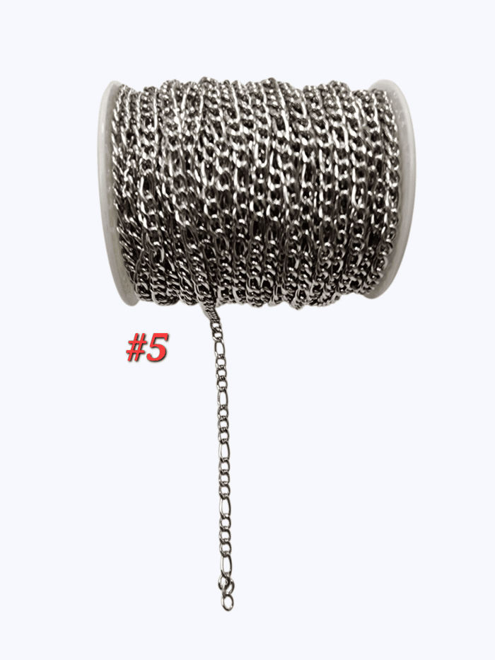 Cadena en Acero Natural #5