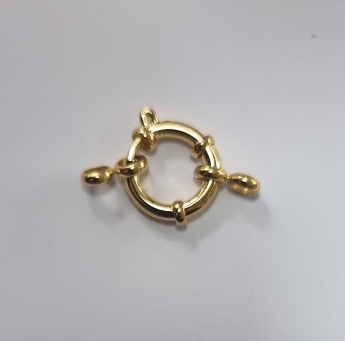 Broche Timón Acero Dorado - 1.2cm