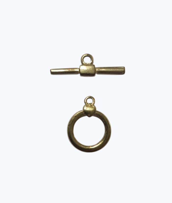 Broche Timón Acero Dorado - Argolla