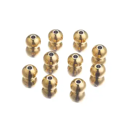 Bolita en Acero Dorado - 3mm