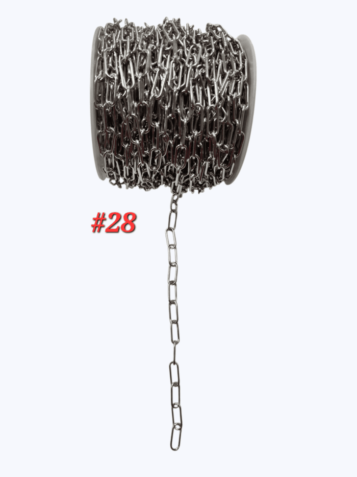 Cadena en Acero Natural #28