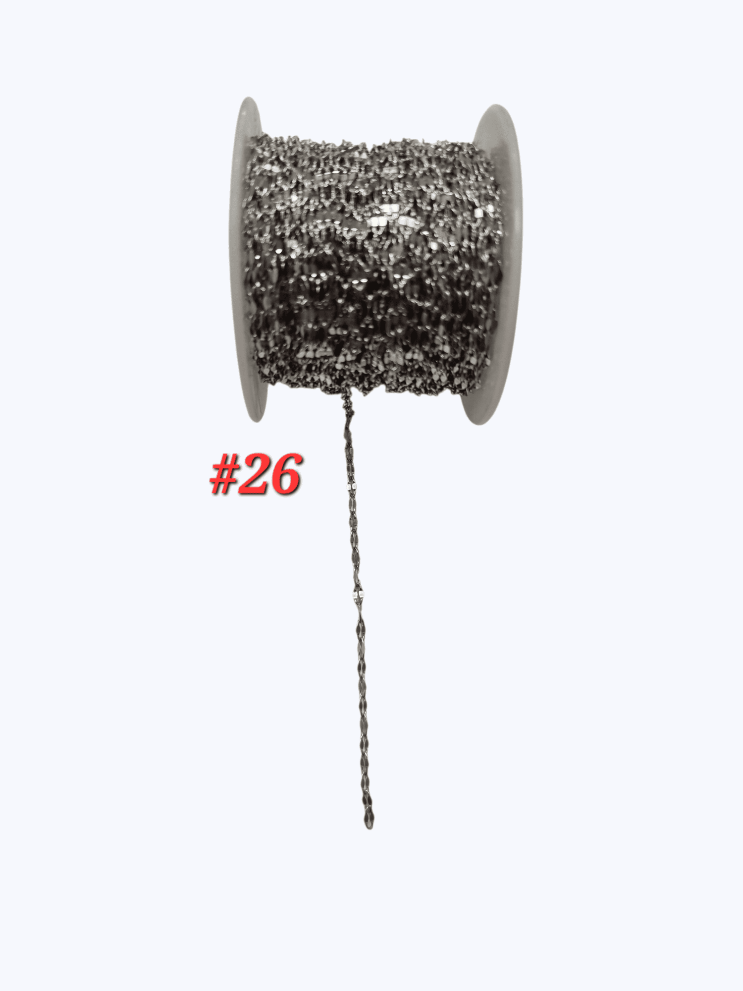 Cadena en Acero Natural #26