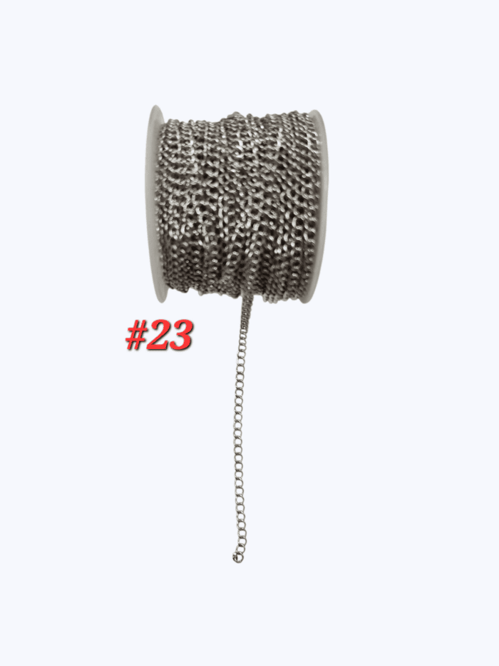 Cadena en Acero Natural #23
