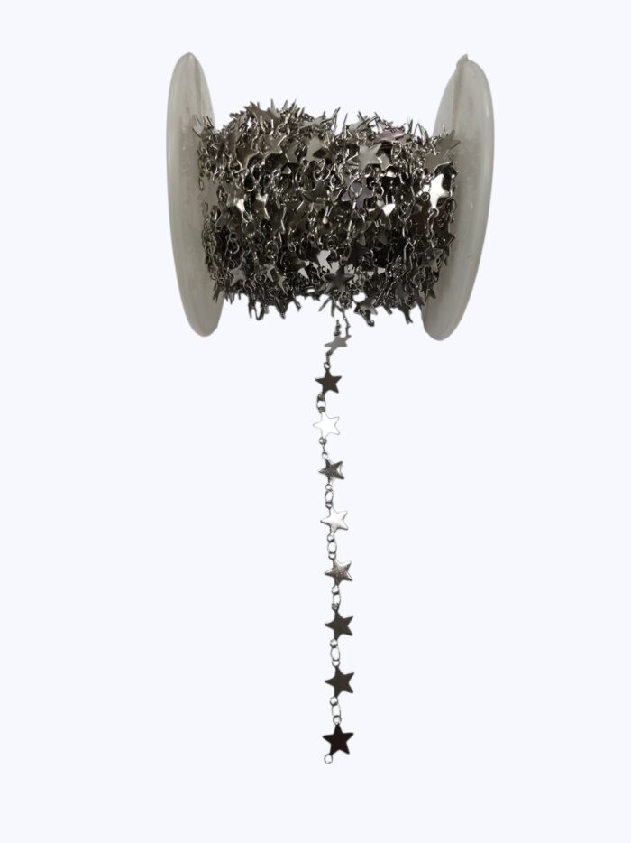 Cadena con Diseño en Acero Natural - Estrella