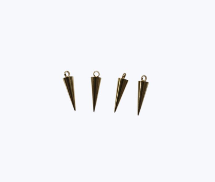 Puntas en Acero Dorado - 1.8cm
