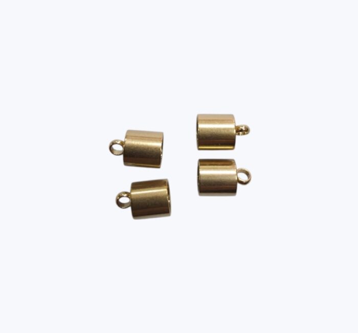 Casquete en Acero Dorado - 6x8mm