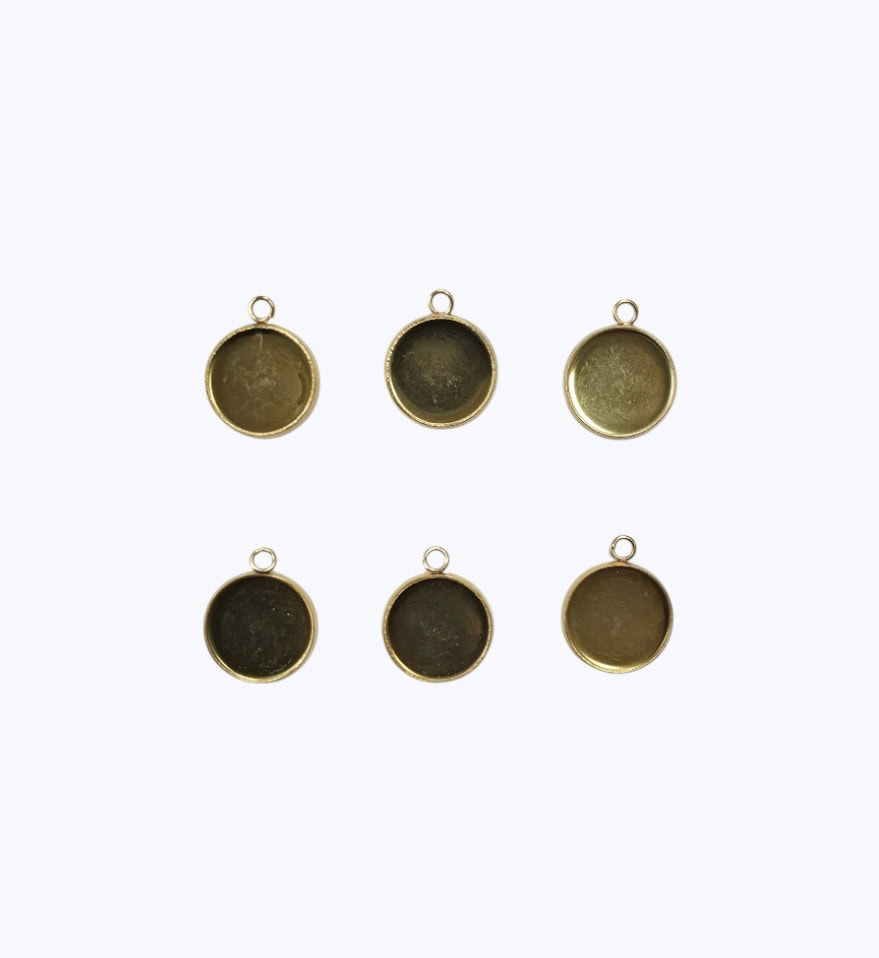 Base para Colgar en Acero Dorado - 12mm