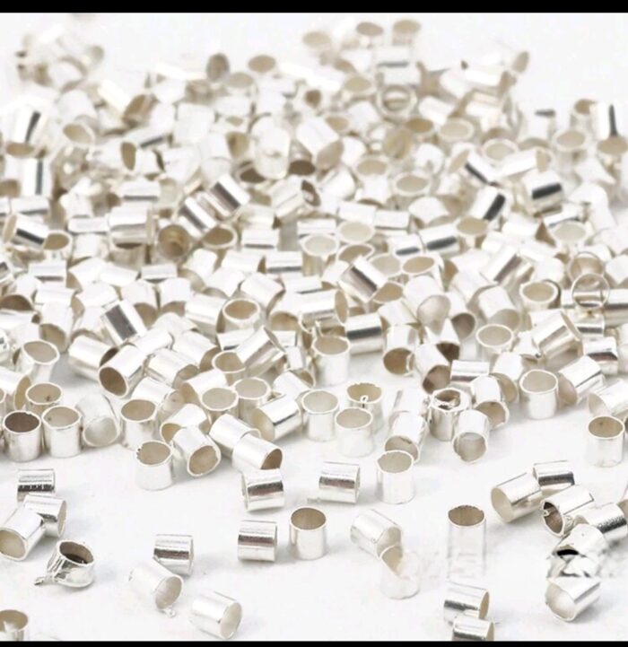 Escarlachines Tubulares 2mm- Plateado