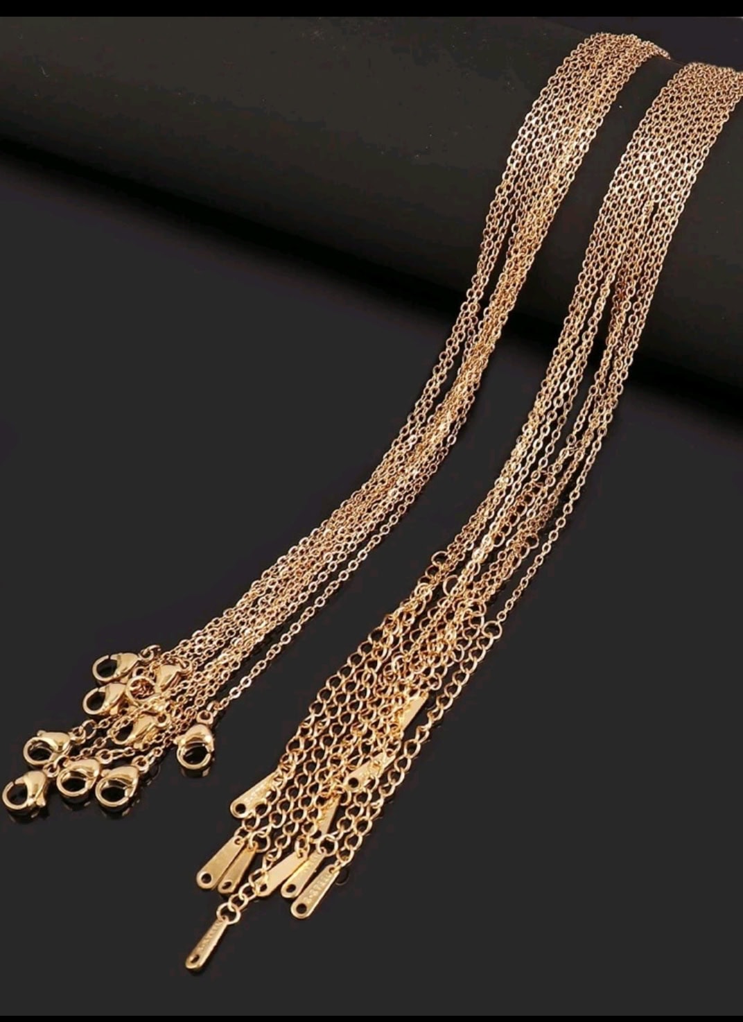 Collar Acero 50cm - Dorado