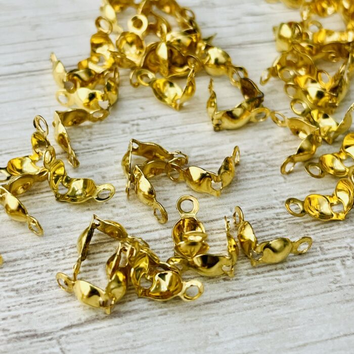 Tapa Nudo 4mm - Dorado