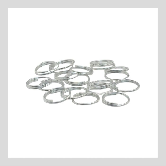 Doble Argolla 10mm - Plateado