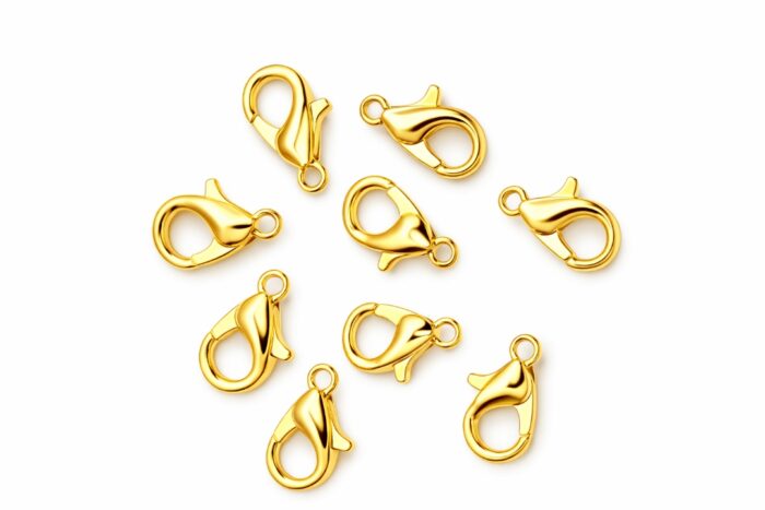 Broche Mosquetón 1.0cm – Dorado