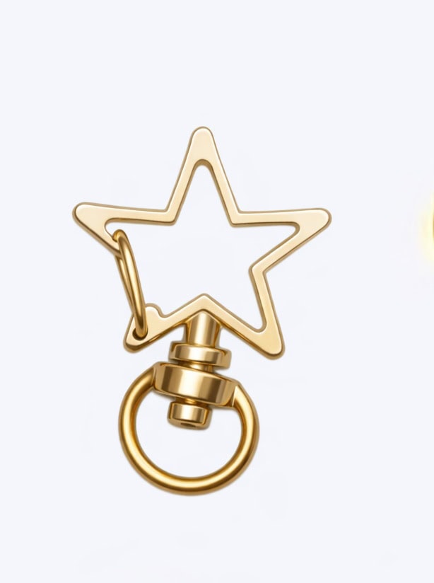 Broche Estrella 3.4x4.0cm - Dorado