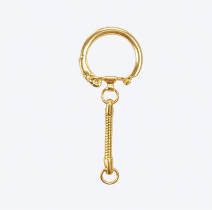 Broche con Cadena 25x65mm - Dorado