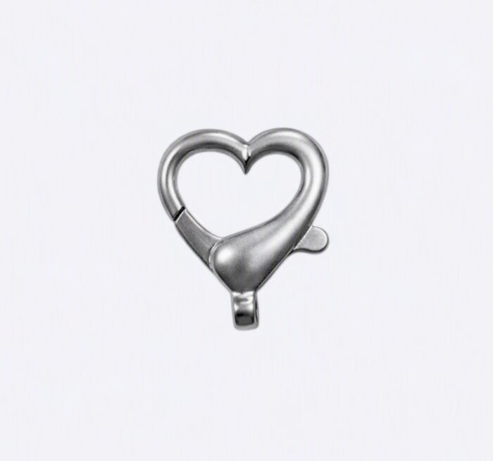 Broche Corazón 25mm - Niquelado